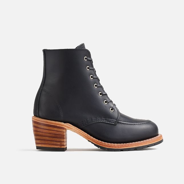 Red Wing Heeled Boot in Black Boundary Leather | VCGK-53249