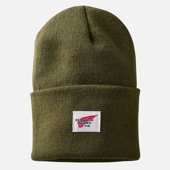 Red Wing Knit Watch Hat in Green | CLUZ-63845