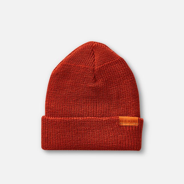 Red Wing Merino Wool Knit Hat in Rust | IXFS-37642