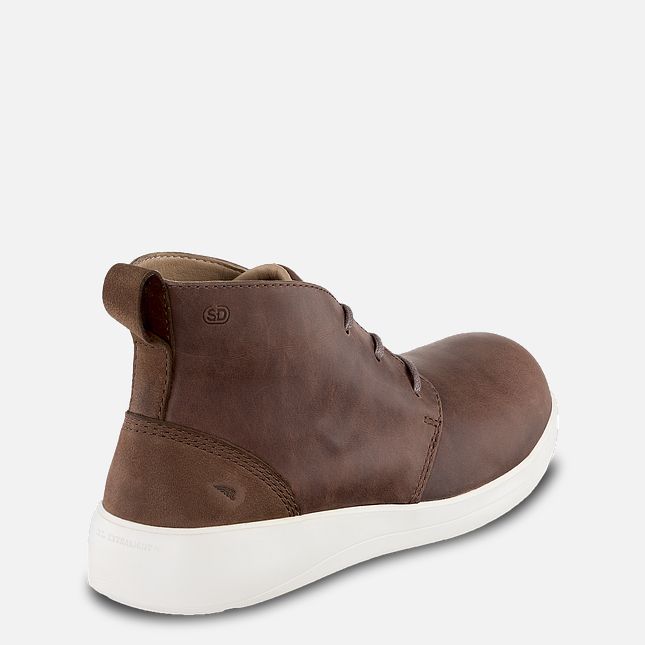 Red Wing Safety Toe Chukka Hvite | SFVU-83705